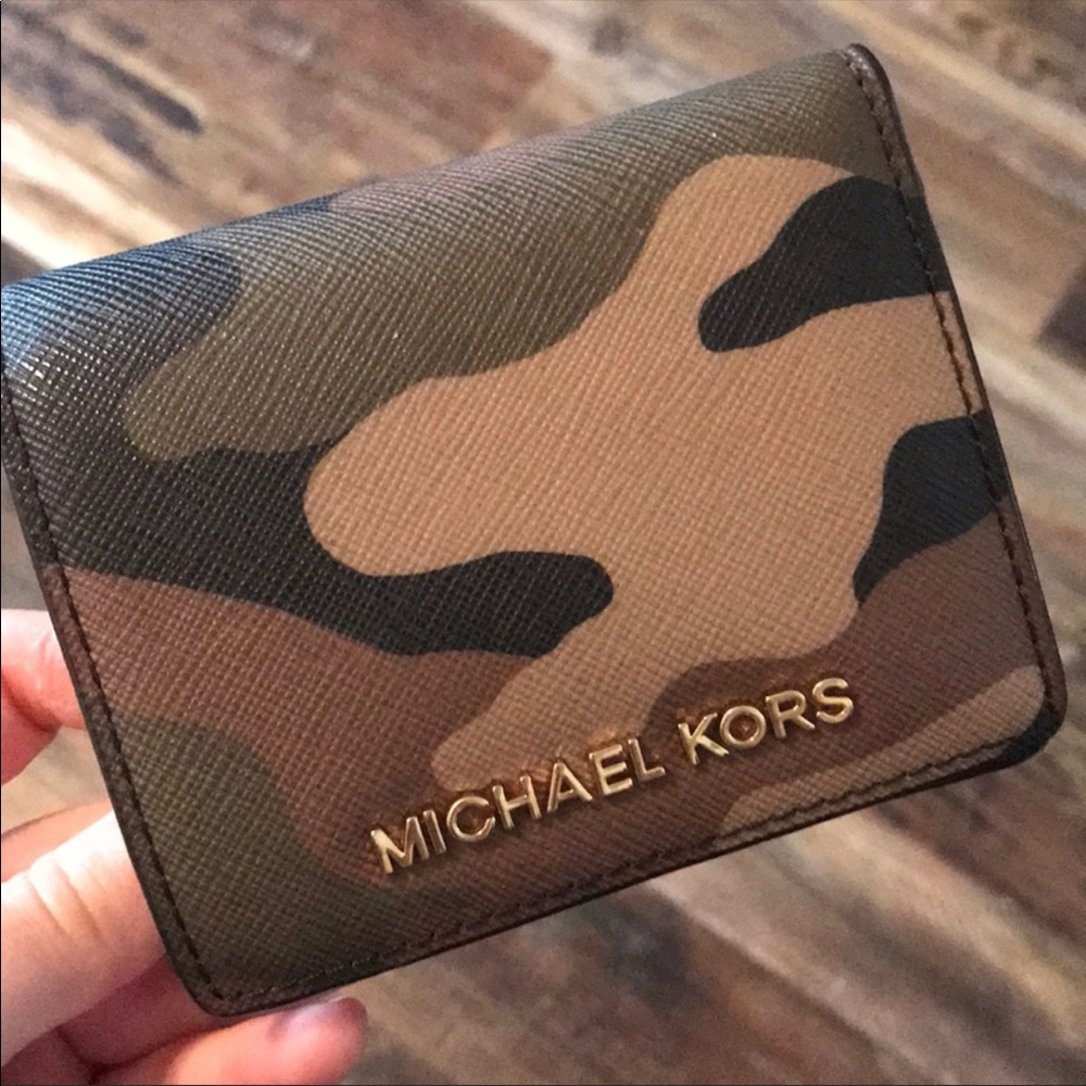 SOLD - Michael Kors Camo Wallet